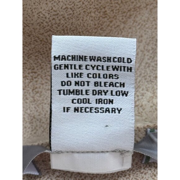 Habitat Beige Sherpa Fleece Reversible Allie Vest Zip-Up Pockets Women Size L - Picture 8 of 8